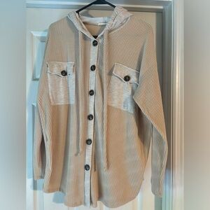 Button up hoodie